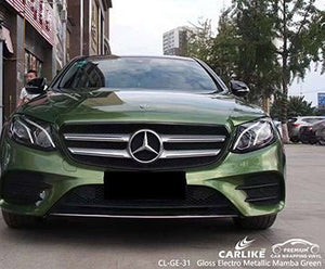 CARLIKE CL-GE-31 Vinilo verde mamba electro metalizado brillo para mercedes-benz