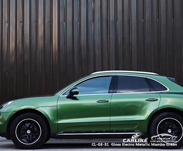 CARLIKE CL-GE-31 gloss electro metallic mamba green vinyl full car body wrap Finland - CARLIKE WRAP