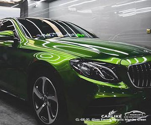 CARLIKE CL-GE-31 vinilo brillante electro metálico mamba verde películas para automóviles de buena conformidad Marsella Francia