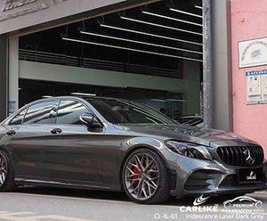 CARLIKE CL-IL-01 iridescence laser dark grey vinyl for mercedes-benz