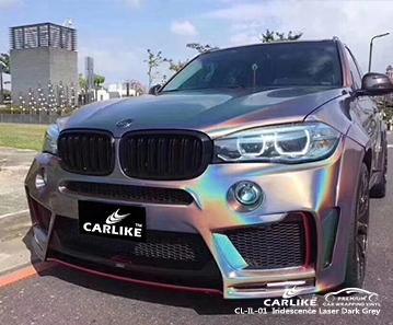 CARLIKE CL-IL-01 iridescence laser dark grey vinyl vehicle wraps Denizli Turkey - CARLIKE WRAP