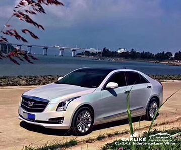 CARLIKE CL-IL-02 iridescence laser white recoverable casting auto vinyl Pisa Italy - CARLIKE WRAP