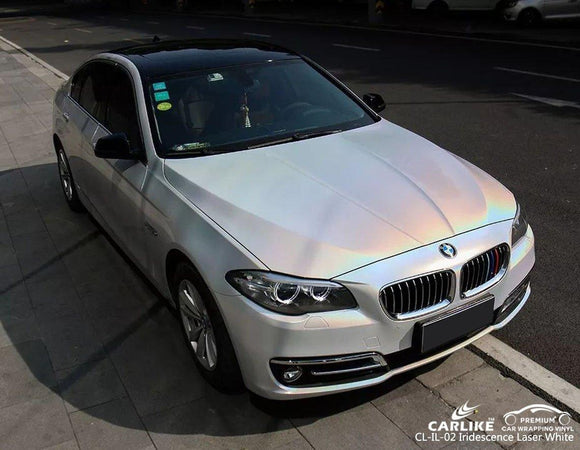 CARLIKE CL-IL-02 IRIDESCENCE LASER WHITE VINYL FILM BMW WRAP - CARLIKE WRAP