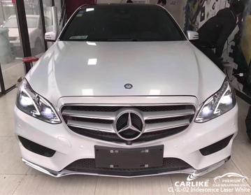 CARLIKE CL-IL-02 IRIDESCENCE LASER WHITE VINYL FILM WRAP MERCEDES-BENZ - CARLIKE WRAP