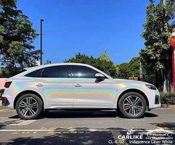 CARLIKE CL-IL-02 iridescence laser white vinyl for audi - CARLIKE WRAP