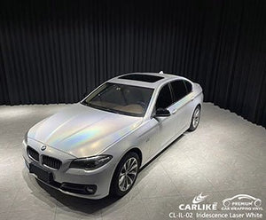 CARLIKE CL-IL-02 iridescence laser white vinyl for bmw