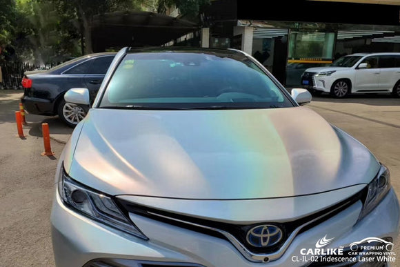 CARLIKE CL-IL-02 IRIDESCENCE LASER WHITE VINYL For Car Wrap - CARLIKE WRAP