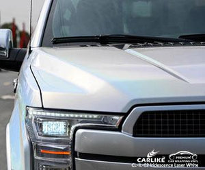 CARLIKE CL-IL-02 iridescence laser white vinyl for Ford