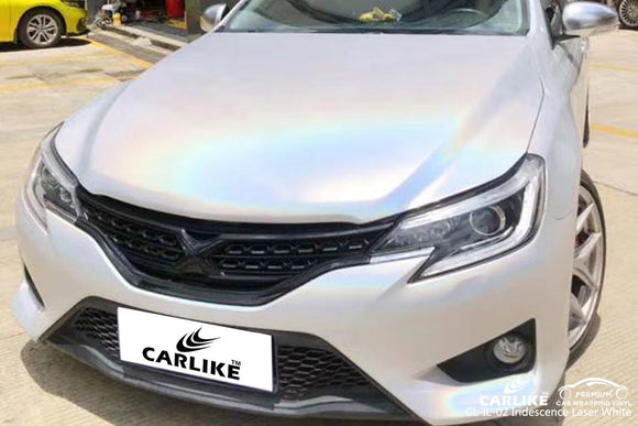 CARLIKE CL-IL-02 IRIDESCENCE LASER WHITE VINYL For Wrao Car - CARLIKE WRAP