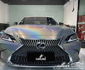 CARLIKE CL-IL-03 iridescence laser silver vinyl for lexus