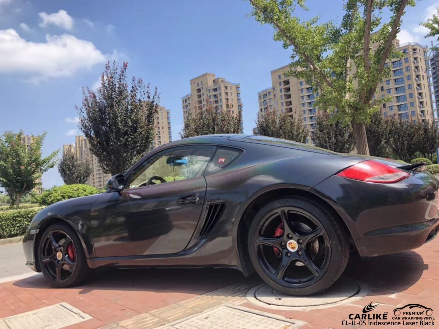 CARLIKE CL-IL-05 IRIDESCENCE LASER BLACK VINYL STICKER WRAPS CAR - CARLIKE WRAP