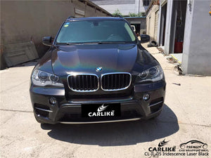 CARLIKE CL-IL-05 ENVOLTURA DE VINILO NEGRO LÁSER IRIDESCENCIA BMW SUV 