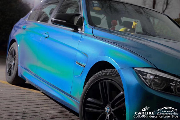 CARLIKE CL-IL-06 IRIDESCENCE LASER BLUE VINYL For BMW - CARLIKE WRAP