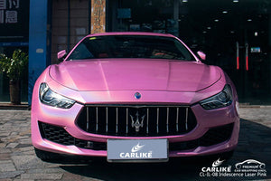 CARLIKE CL-IL-08 VINILO LÁSER ROSA IRIDESCENCIA PARA WRAP CAR