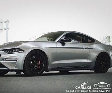 CARLIKE CL-LM-01P liquid metallic silver vinyl (pet air release paper) for ford mustang - CARLIKE WRAP