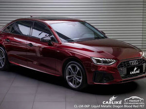 CARLIKE CL-LM-06P liquid metallic dragon blood red car paint vinyl (pet air release paper) for audi