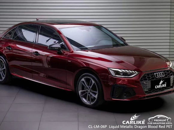 CARLIKE CL-LM-06P liquid metallic dragon blood red car paint vinyl (pet air release paper) for audi - CARLIKE WRAP