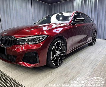 CARLIKE CL-LM-06P liquid metallic dragon blood red vinyl (pet air release paper) for bmw - CARLIKE WRAP