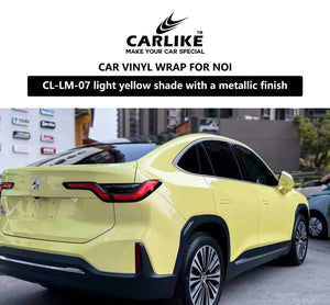 CARLIKE CL-LM-07 liquid metallic light yellow car wrapping vinyl for noi