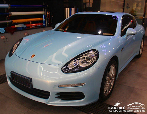 CARLIKE CL-MA-05 MACARON JAZZ BLUE VINYL FILM WRAP PORSCHE - CARLIKE WRAP