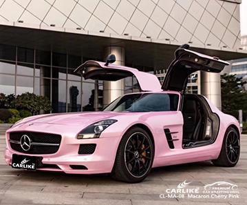 CARLIKE CL-MA-08 macaron cherry pink super air release car films Illinois United States - CARLIKE WRAP