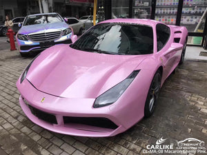 CARLIKE CL-MA-08 ENVOLTURAS DE VINILO FERRARI MACARON ROSA CEREZA 