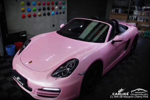 CARLIKE CL-MA-08 VINILO MACARON CEREZA ROSA para envoltura de automóvil