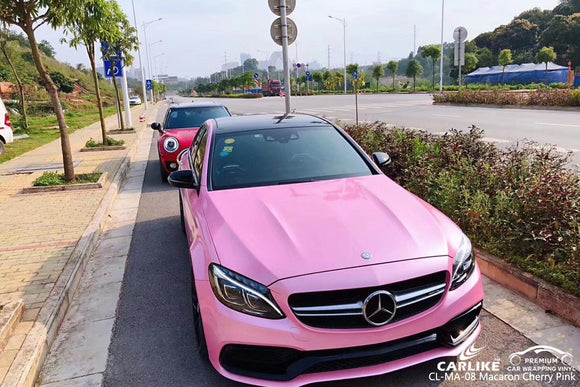 CARLIKE CL-MA-08 MACARON CHERRY PINK VINYL For Mercedes - CARLIKE WRAP