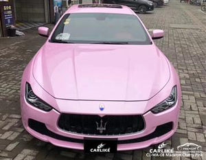 CARLIKE CL-MA-08 MACARON CEREZA ROSA ENVOLTURA DE VINILO MASERATI 