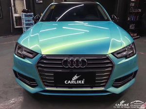 CARLIKE CL-MC-02 GLOSS MAGIC CORAL SKY BLUE VINYL WRAP AUDI