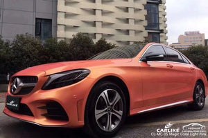 CARLIKE CL-MC-05 VINILO ROSA CLARO CORAL MÁGICO BRILLANTE Para Mercedes