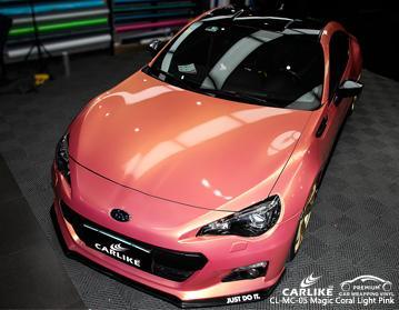 CARLIKE CL-MC-05 GLOSS MAGIC CORAL LIGHT PINK VINYL WRAP  Subaru - CARLIKE WRAP