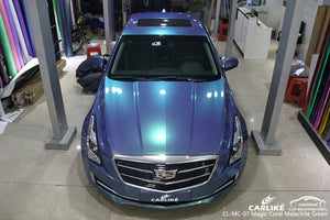 CARLIKE CL-MC-07 ​​BRILLO MÁGICO CORAL MALAQUITA VERDE ENVOLTURA DE VINILO CADILLAC 