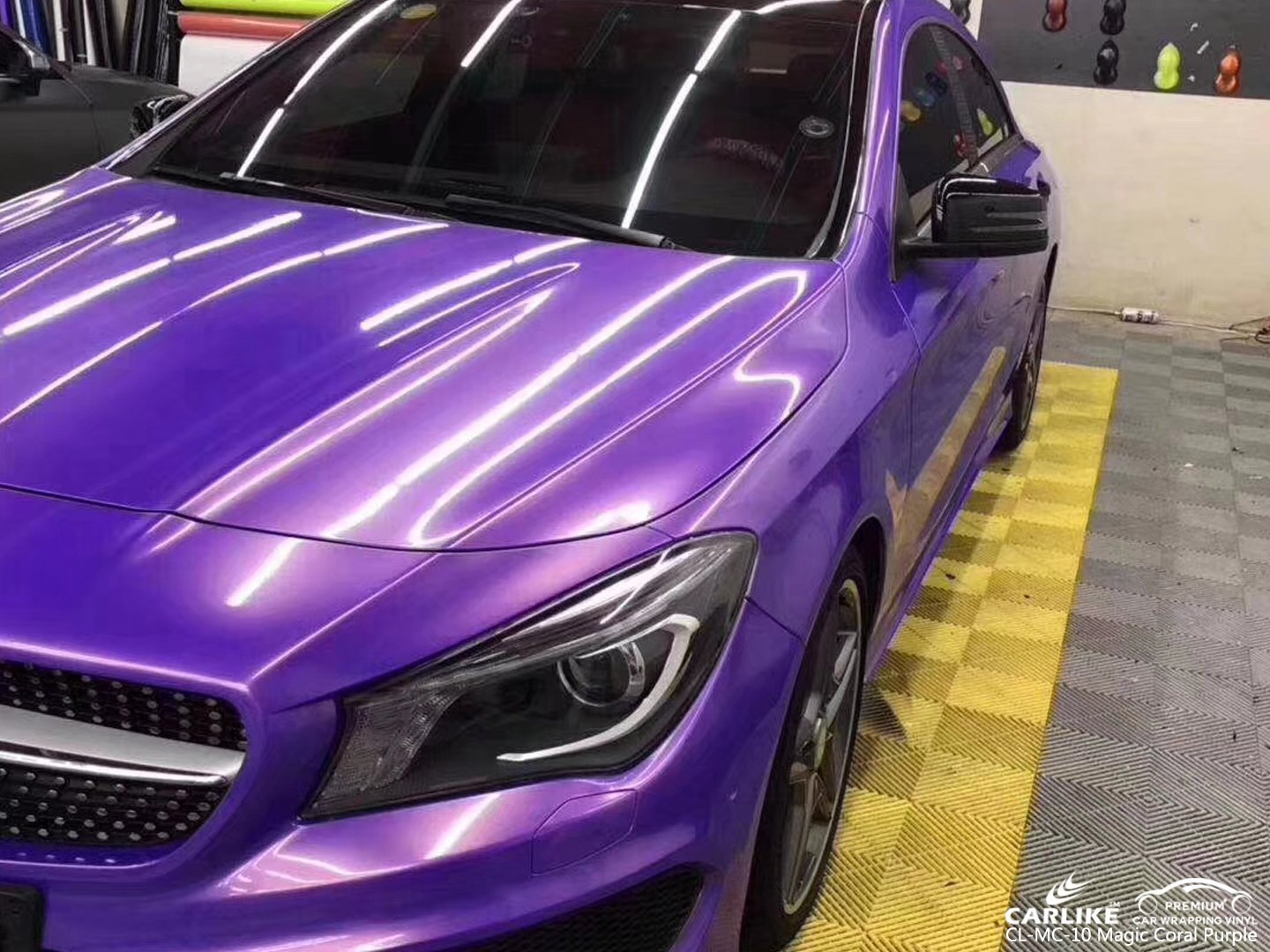 CARLIKE CL-MC-10 GLOSS MAGIC CORAL PURPLE VINYL WRAP MY CAR - CARLIKE WRAP