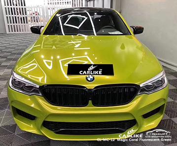 CARLIKE CL-MC-12 gloss magic coral fluorescent green easy to insatll vehicle vinyl Louisiana United States - CARLIKE WRAP