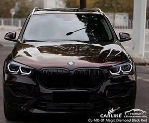 CARLIKE CL-MD-01 magic diamond black red vinyl for bmw