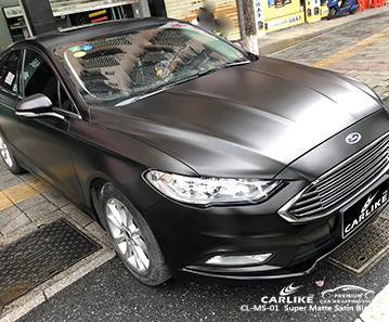 CARLIKE CL-MS-01 super matte satin black high polymeric with double casting car vinyl Sri Lanka - CARLIKE WRAP
