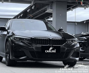 CARLIKE CL-MS-01 super matte satin black vinyl for bmw