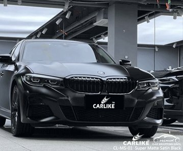 CARLIKE CL-MS-01 super matte satin black vinyl for bmw - CARLIKE WRAP