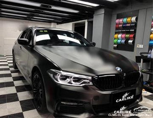 CARLIKE CL-MS-01 ENVOLTURA DE VINILO NEGRO SATINADO SUPER MATE BMW 