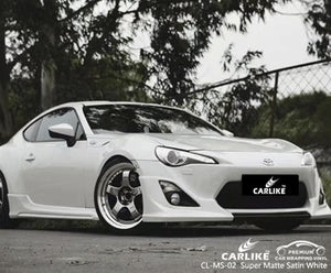 CARLIKE CL-MS-02 super matte satin white vinyl for toyota