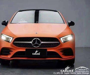 CARLIKE CL-MS-04 vinilo super mate naranja satinado para mercedes-benz