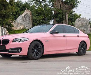 CARLIKE CL-MS-06 super matte satin pink vinyl for bmw