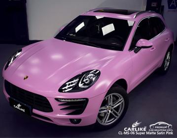 CARLIKE CL-MS-06 SUPER MATTE SATIN PINK VINYL WRAP CADILLAC - CARLIKE WRAP