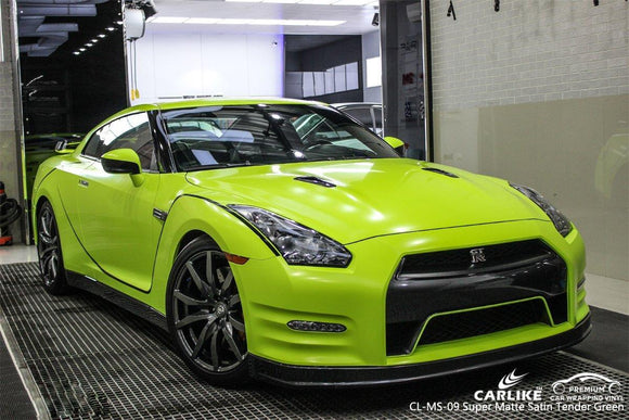 CARLIKE CL-MS-09 SUPER MATTE SATIN TENDER GREEN VINYL - CARLIKE WRAP