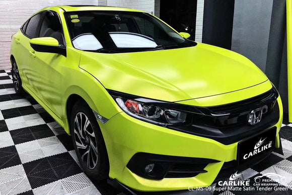 CARLIKE CL-MS-09 SUPER MATTE SATIN TENDER GREEN VINYL For Wrap Car - CARLIKE WRAP