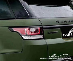 CARLIKE CL-MS-11 super matte satin army green vinyl auto stickers film Primorsky Krai Russia