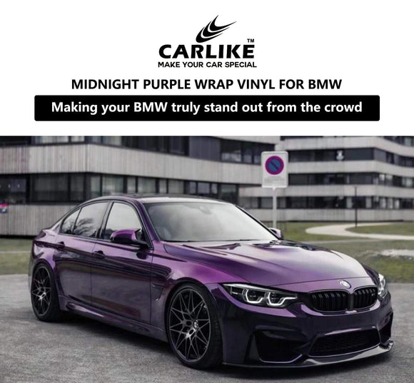 CARLIKE CL-PM-08 paint metallic midnight purple wrap vinyl for bmw - CARLIKE WRAP