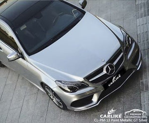 CARLIKE CL-PM-13 paint metallic gt silver car wrap vinyl for benz