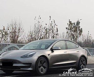 CARLIKE CL-PM-13 paint metallic gt silver vinyl for tesla